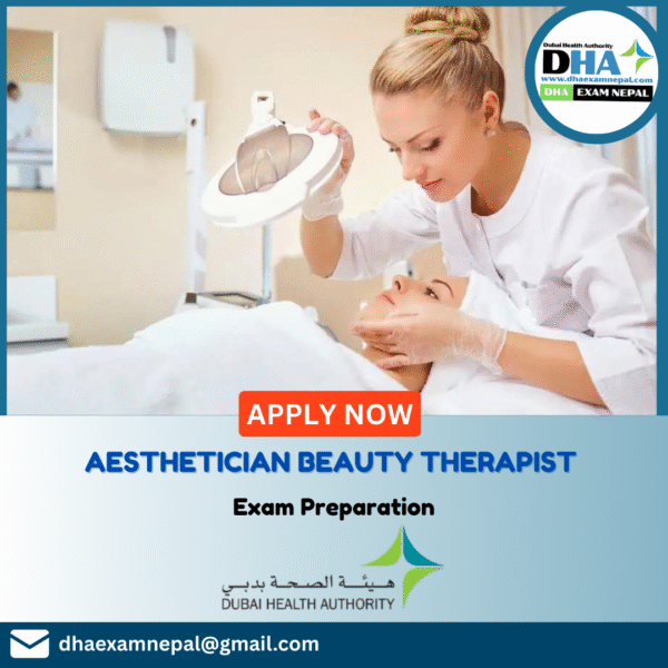 DHA Aesthetician/ Beauty Therapist Exam Preparation MCQs