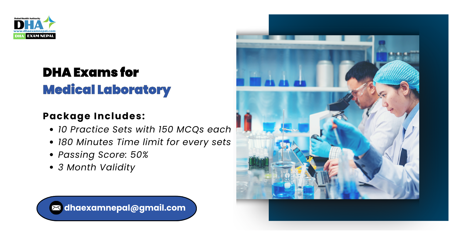 DHA Exams for Medical Laboratory