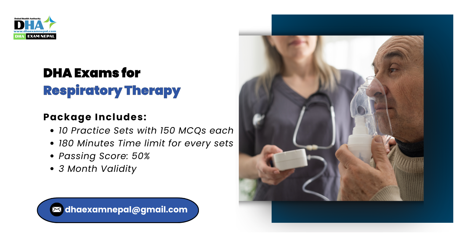 DHA Exams for Respiratory Therapy