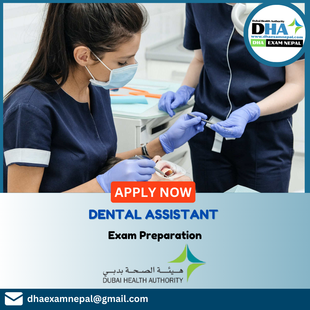 DHA Dental Assistant Exam Preparation MCQs