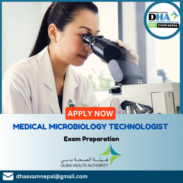 DHA Medical Microbiology Technologist Exam Preparation MCQs