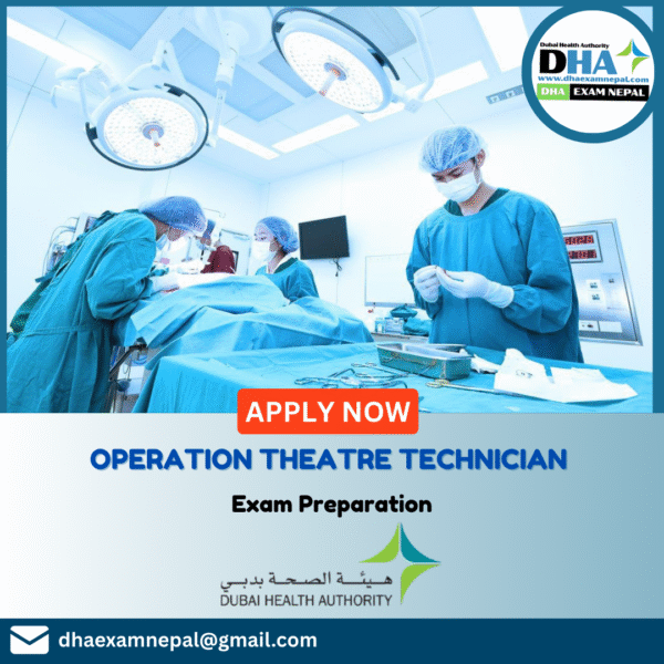 DHA Operation Theatre Technician Exam Preparation MCQs