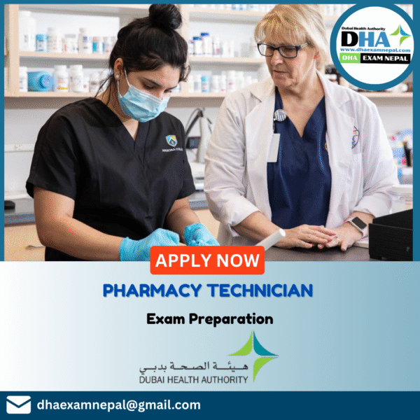 DHA Pharmacy Technician Exam Preparation MCQs