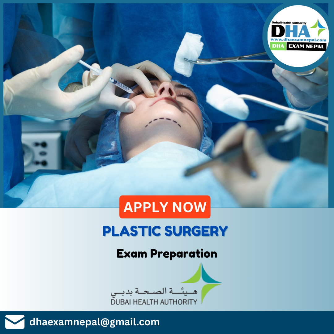 DHA Plastic Surgery Exam Preparation MCQs
