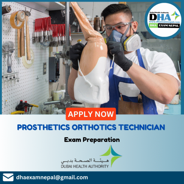 DHA Prosthetics and Orthotics Technician Exam Preparation MCQs